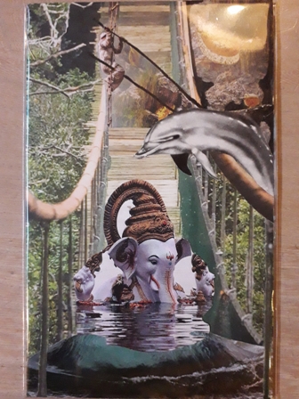Soulcollage witte wereldoverbrugger